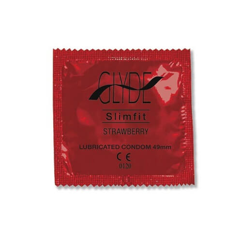 Glyde Slimfit Strawberry Condoms